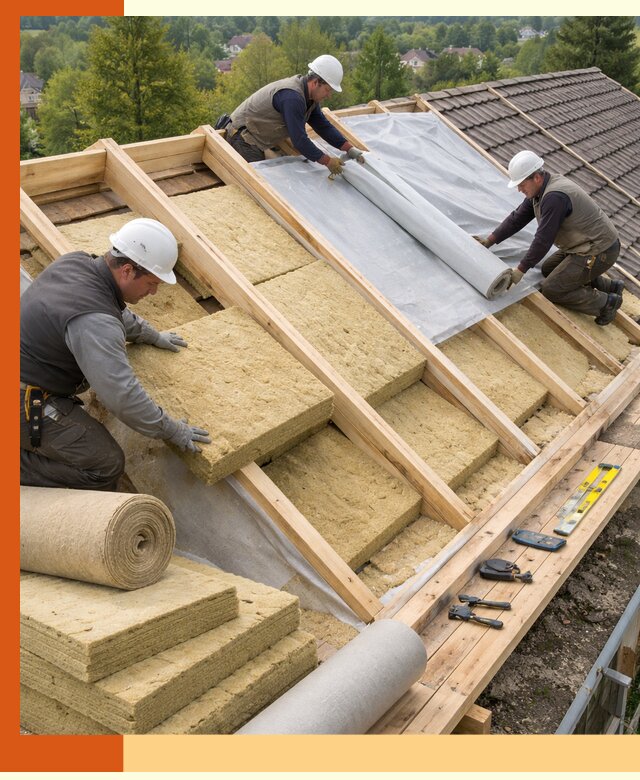 Утепление скатной крыши в Нижнем Новгороде качественно и надёжно