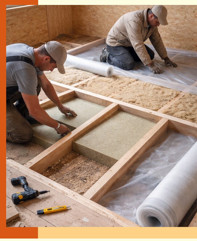 Профессиональное утепление деревянного пола в Нижнем Новгороде