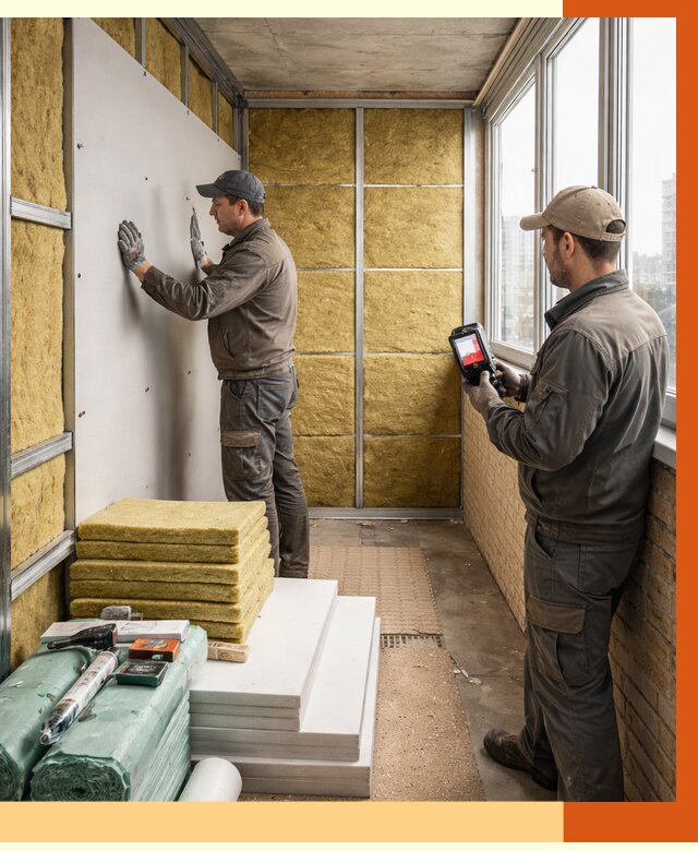 Утепление балкона в Нижнем Новгороде от 4689 руб. под ключ | ТепломастерНнн